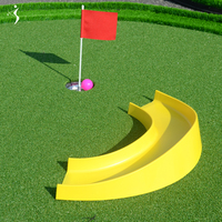 Ensemble d'obstacles de green de golf personnalisé, panneaux en plastique résistant aux UV, jeu de mini-golf portable intérieur/extérieur