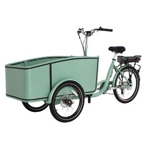 Tricycle cargo à pédales CE, vélo électrique de ville, tricycle adulte <span class=keywords><strong>pas</strong></span> <span class=keywords><strong>cher</strong></span> de style hollandais, siège enfant, chargement avant, tricycle électrique cargo à trois roues - Product Image 2
