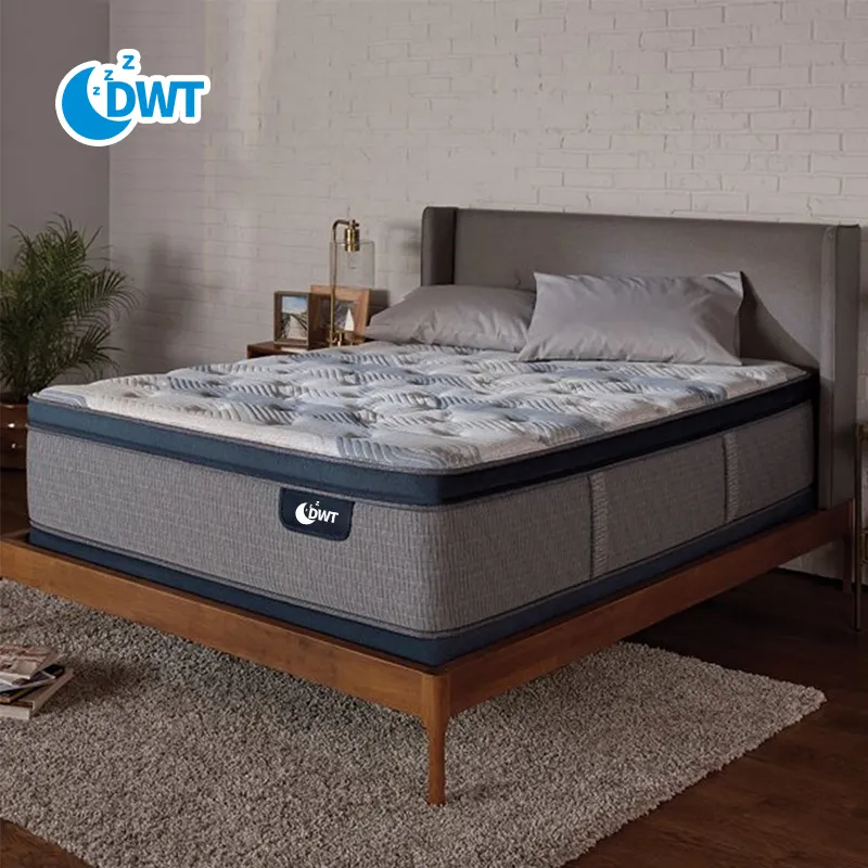 China factory high density top luxury spring mattresses in a box twin king queen size gel memory foam mattress