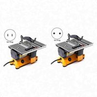 Mini scie de table 60W multifonction DIY pour la découpe du bois, du cuivre et de l'aluminium, mini scie de table de chantier, tension 220V