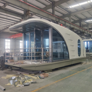 Yate de lujo Casa móvil moderna en el agua Casa modular Casas flotantes pequeñas Casa pequeña Barco flotante Hotel pontón Boathouse - Product Image 5