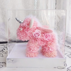 Prix Spécial Limité Fleur Éternelle Véritable Fleur Licorne Fabriquée en Chine Cadeau d'Anniversaire pour Petite Amie Rose <span class=keywords><strong>Rouge</strong></span> Hortensia - Product Image 6