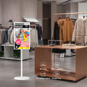 จอแสดงผลอัจฉริยะแบบพกพาขนาด 21.5 นิ้ว จอแสดงผลดิจิทัลแบบเคลื่อนย้ายได้พร้อมหน้าจอสัมผัส ระบบแอนดรอยด์ 13 สมาร์ททีวี แท็บเล็ตแบบม้วนเก็บได้ - Product Image 1