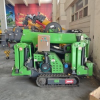 Grue araignée Jiusheng de haute qualité pour la manutention sécurisée des matériaux dans les espaces étroits, installation de vitrages, travaux de toiture, ponts et usines