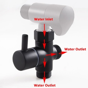 Válvula desviadora de agua para ducha de latón G1/2'', de 3 vías, de repuesto - Product Image 3