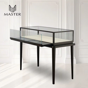 Vitrina de Lujo MASTER con Marco Negro, 120*55*100cm, Elegante Exhibidor de Diseño para Joyas y Relojes - Product Image 1