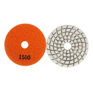 TRUE SHINE新更新4インチ100mm白樹脂パッドコンクリート床研磨パッド - Product Image 1