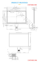 Écran d'affichage LCD monochrome 2.7 pouces 400*240 semi-réfléchissant et semi-transparent LS027B7DH01 pour terminal portable