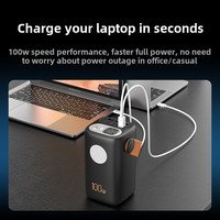 Batterie externe pour ordinateur portable haute capacité 100 W 60000 mAh, charge rapide 65 W PD, station d'alimentation portable 50000 mAh