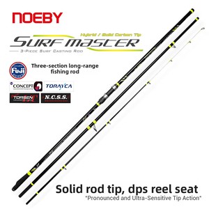 คันเบ็ดต<span class=keywords><strong>ก</strong></span>ปลาชายหาดแบบ 3 ท่อน SURF MASTER 4.25 ม. คาร์บอนสูง ปลายคันแข็<span class=keywords><strong>ง</strong></span>แร<span class=keywords><strong>ง</strong></span> สำหรับตกปลาทะเล พร้อมไ<span class=keywords><strong>ก</strong></span>ด์ Fuji และด้ามจับ EVA ขายส่ง - Product Image 1