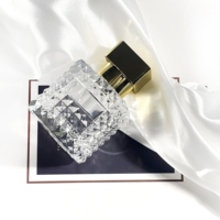 Atomiseur de forme carrée rectangulaire personnalisé bouteille à pompe de lotion emballage de soins de la peau boîte de parfum bouteille de parfum vide 100ml
