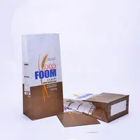 Custom Logo Printed Take Away Bag for Maize Bread Flour 1 kg 2 kg Packaging