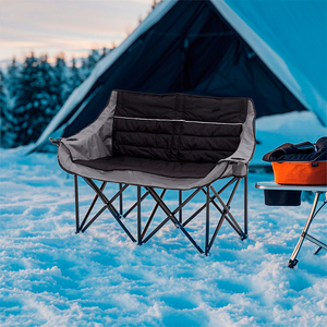 HOMFUL Custom Smaller Storage Capacity Foldable <strong>Luxury</strong> Aluminium Double Heavy Duty Heated <strong>Camping</strong> <strong>Chair</strong> - Product Image 6