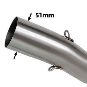 Kit de modification du collecteur d'échappement pour <span class=keywords><strong>moto</strong></span> Aprilia RS457 RS 457 2024 2025, en acier inoxydable, 51 mm, tuyau de liaison avant, <span class=keywords><strong>ligne</strong></span> d'échappement de course - Product Image 5