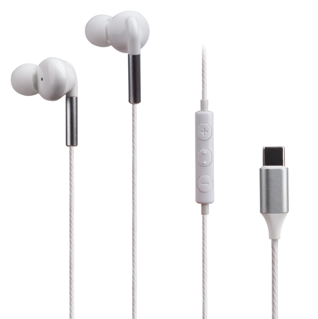 Premium Custom Type C Wired Earbuds With Logo Volume Control Buttons
