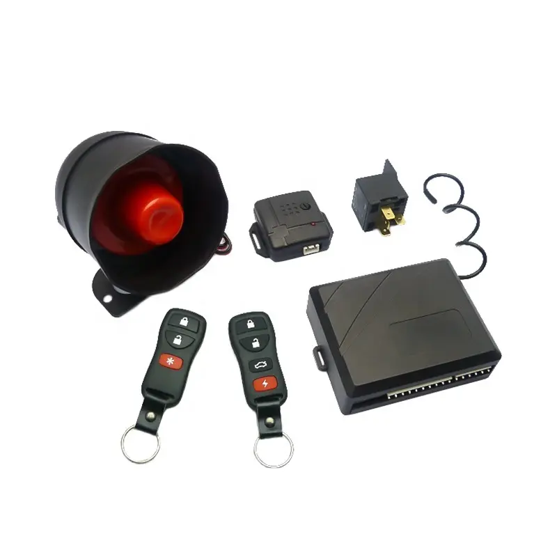 Bemaz-sistema de alarma multifunción para coche, con liberación remota del maletero y corte del motor