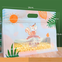Sachet d'emballage plastique personnalisé avec impression de marque, anti-odeur, toucher doux, à fermeture éclair, pour café, noix, bonbons et aliments