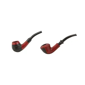 Smoking Pipe Wooden Man Red wood Crafts Durable Hot Sale Smoke Small Factory Direct Oem Odm Wood Pipe for smoking