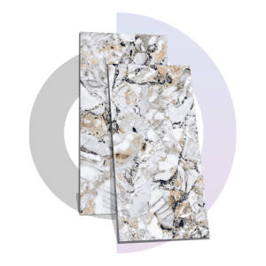 BLANC EXOTIQUE 600x1200MM Carreaux hautement brillants Brique réfractaire de style classique moderne pour mur intérieur Meilleurs tarifs - Product Image 1