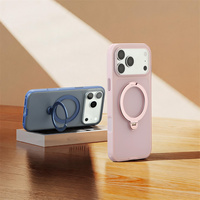 Coque de téléphone en TPU et PC pour iPhone 17 16 15 14 13 avec anneau magnétique, plusieurs couleurs, support béquille, antichute et antichoc