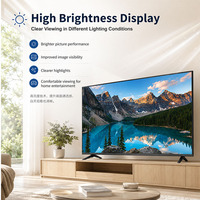 Téléviseurs intelligents en gros, acceptant les commandes personnalisées, 32, 40, 43, 55, 65, 75, 85 pouces, 4K, 8K, Ultra HD, télévision avec télécommande vocale, streaming AI, télévision pour jeux