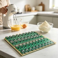 Carte de circuit imprimé sans fil pour mélangeur, puce PCBA pour mousseur à lait, carte mère IC pour mousseur à café, batteur à œufs, personnalisation de PCB PCBA