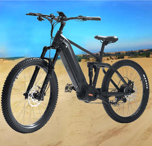 จักรยานเสือภูเขาไฟฟ้าแบบ full suspension รุ่น E Mtb พร้อมมอเตอร์กลาง ขายส่งจักรยานไฟฟ้า Cms1000 - Product Image 3