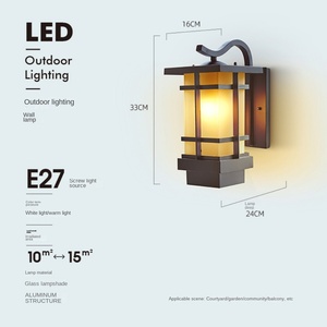 Color antiguo diseño clásico estilo europeo y americano al aire libre cuadrado Parque patio jardín linterna Luz - Product Image 6