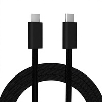 Tip C kablo Thunderbolt 5 Veri İletim Kablosu 5K Video 1M Naylon Örgülü 4K/8K Çözünürlüklü Konferans Ses Video Kabloları
