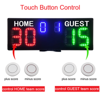 Nouveau Tableau de Score Numérique Sans Fil Amélioré à Bouton Poussoir, Compteur de Points Portable LED pour Terrains de Tennis et de Padel