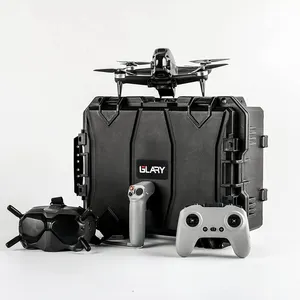 Custodia per fotocamera impermeabile Glary custodia rigida in plastica 2 Pro e zoom fly tool case con ruote black drone box flight case all'aperto