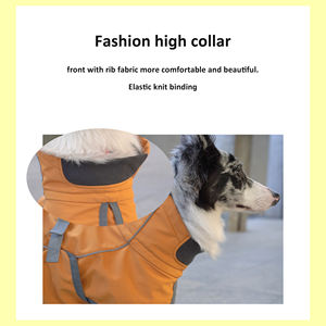 Kustom elegan pola sederhana dicetak poliester pakaian anjing ikan Putri mewah aplikasi hewan peliharaan gaya klasik tahan air - Product Image 4