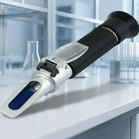 Réfractomètre analogique portatif, échelle Brix 0-32, haute précision 0,01 Ri, taille standard pour utilisation en laboratoire