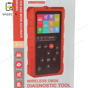 เครื่องสแกน OBD2 สำหรับรถยนต์ เครื่องอ่านโค้ดข้อผิดพลาด ระบบวินิจฉัยเต็มรูปแบบ พร้อมโหมดรีเซ็ต 6 โหมด 8 โหมด I/M Readiness X-truck 819 - Product Image 4