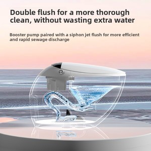 WC entièrement intelligent à rotation ultra-rapide avec bras <span class=keywords><strong>de</strong></span> pulvérisation pour la désinfection et écran LED, adapté à un usage domestique. - Product Image 2