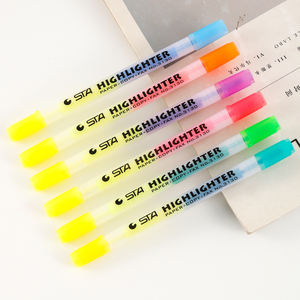 STA双頭蛍光ペンかわいいアート蛍光ペン描画マークペンステーショナリー - Product Image 1