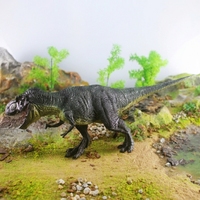 Modèle de jouet en plastique solide écologique certifié CE, 14 pouces, peint à la main, haute simulation, Tyrannosaurus Rex de chasse, pour enfants