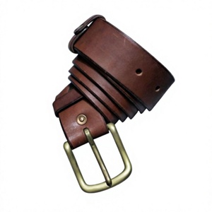 Ideas de Regalo de Aniversario, Cuero Vacuno 100% Genuino de la Mejor Calidad, Estilo Vintage Cuadrado de Acero, Accesorios para Hombre, Impermeables - Product Image 6