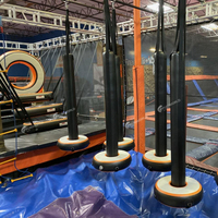 Prix de gros d'usine, parcours d'obstacles intérieur pour enfants et adultes, parcours de ninja, trampoline américain, équipement gonflable