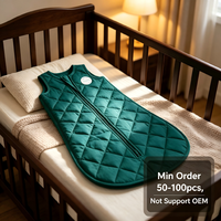 Sac de couchage pour bébé en mousseline personnalisé OEM, léger, durable et chaud, avec fermeture éclair bidirectionnelle