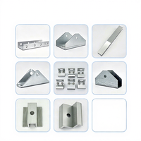 Collier de fixation intermédiaire en aluminium pour panneaux solaires photovoltaïques, compatible avec les systèmes de support de panneaux solaires