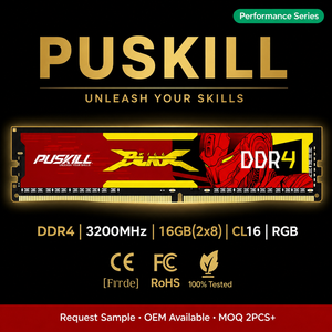 PUSKILL DDR4 16GB UDIMM RAM de Escritorio 3200MHz 288 Pines 1.2V Capacidad Estándar para PC Modernos y Uso Multitarea - Product Image 1