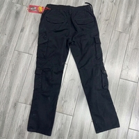 BAWANGCHENG Pantalon cargo à jambes droites de haute qualité 100% coton, taille plus, style streetwear hip-hop, pour hommes, imperméable et anti-plis