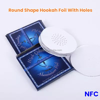 50 pièces/boîte 0.03mm feuille de métal pour narguilé Shisha feuille d'aluminium pour charbon de bois pour utilisation de narguilé