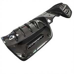 ลิ้นหน้าคาร์บอนไฟเบอร์สไตล์ OEM สำหรับอัพเกรด Ferrari SF90; ลิ้นหลังคาร์บอนไฟเบอร์ สปอยเลอร์หลัง 981370 981371 981372 - Product Image 4