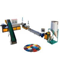 Automatische Mutter Baby zweistufige Extruder HDPE PP PE Kunststoff Rohstoff Maschine Pellet Granulat Pelletier maschine