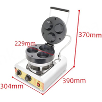 Kolice Nouvelle Machine à Gaufres Belges Antiadhésive avec Poignée Froide au Toucher, 3 Bols de Formes Différentes, en Fer, Haute Puissance 1600W, 110/220V, 0-5 Minutes