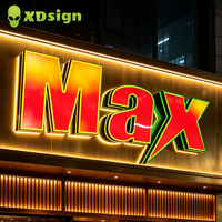 Enseignes électroniques rétroéclairées couleur magique, programmables, néons 3D personnalisés, contrôle Bluetooth/WiFi, pour publicité extérieure des entreprises et des commerces