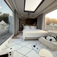Maison modulaire de luxe haute technologie, portable, multi-scénarios, capsule de vie étanche, villa mobile pour hôtel de vacances