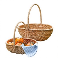 Panier créatif en forme de pastèque, écologique, en rotin synthétique tressé, style moderne et minimaliste, sac de courses, panier à fruits